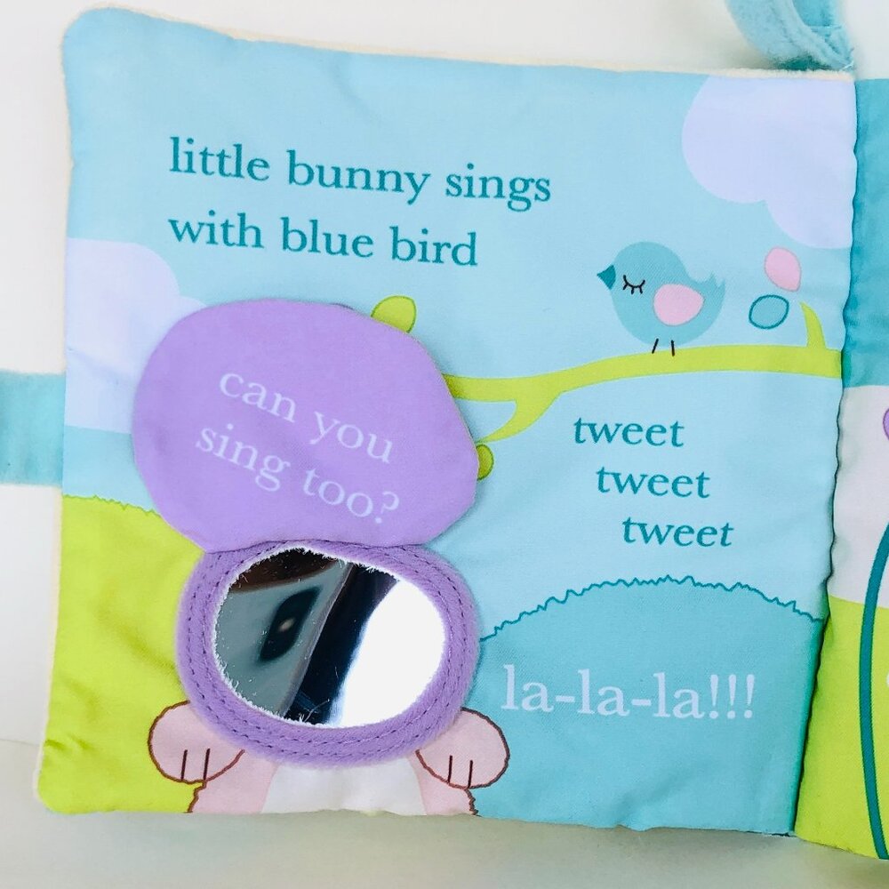 New w/ Tag-Douglas Baby Soft Plush Activity Book - Playtime With Little Bunny - Picture 14 of 15